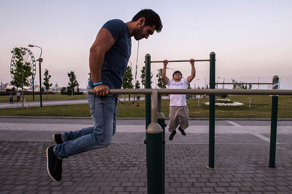 workout parallel bars training