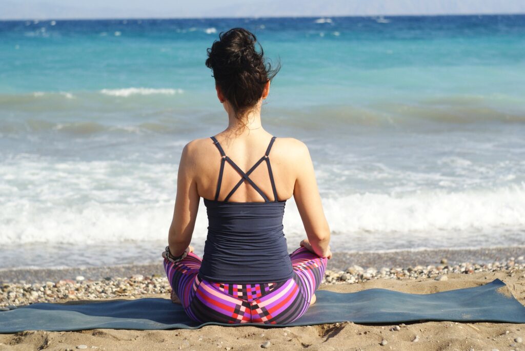 yoga on the beach