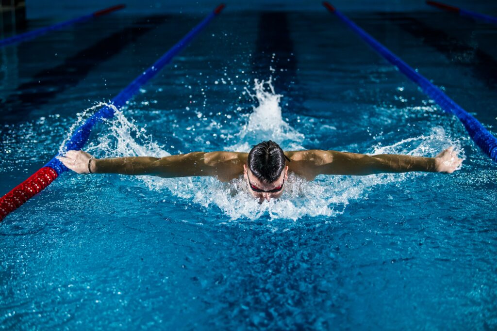 Butterfly swimming style